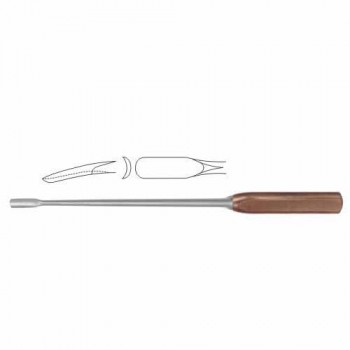 FiberGrip™ Wagner Bone Gouge Curved Forward Stainless Steel, 34 cm - 13 1/2" Blade Width 9 mm